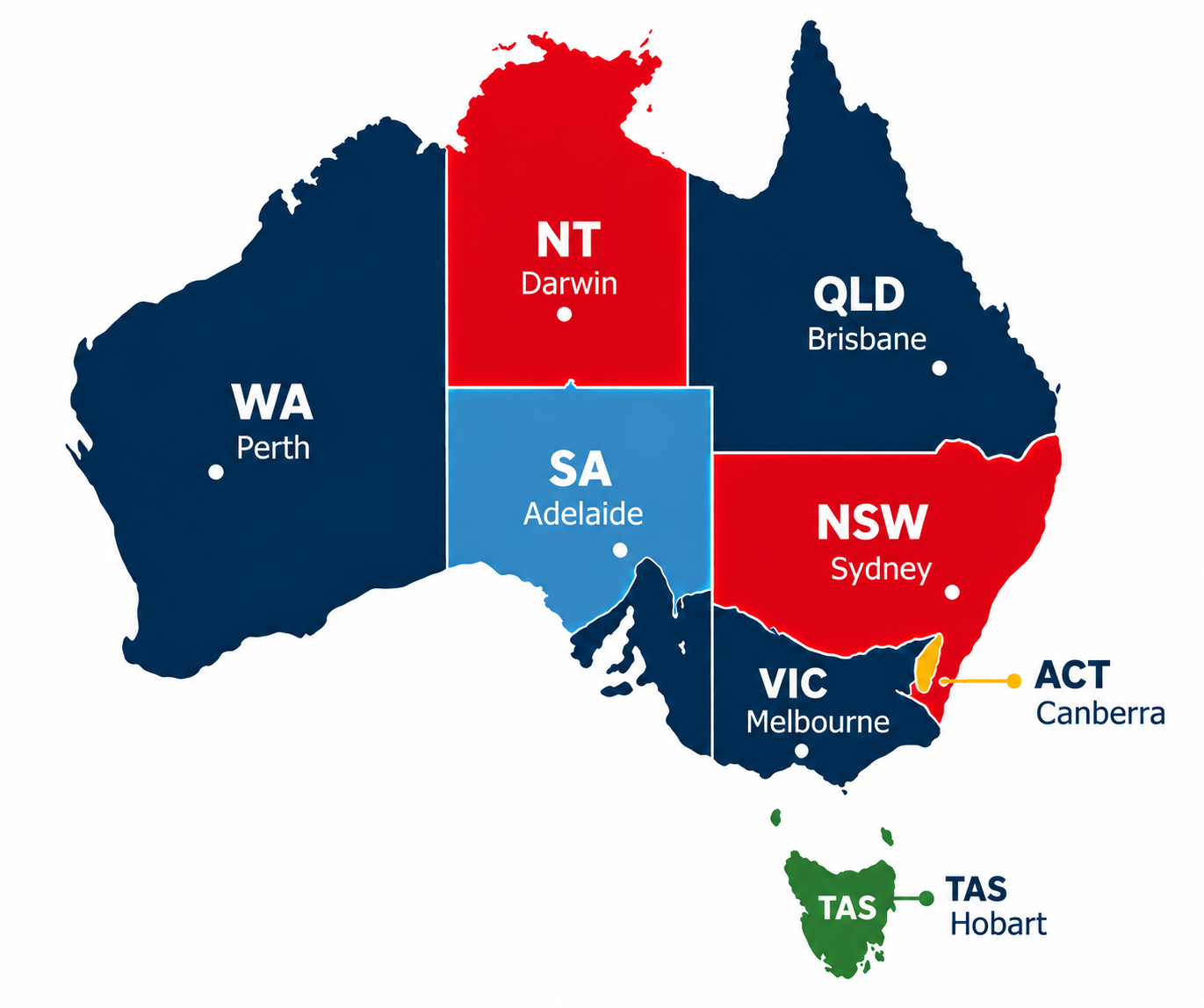 Australia Map Infographic
